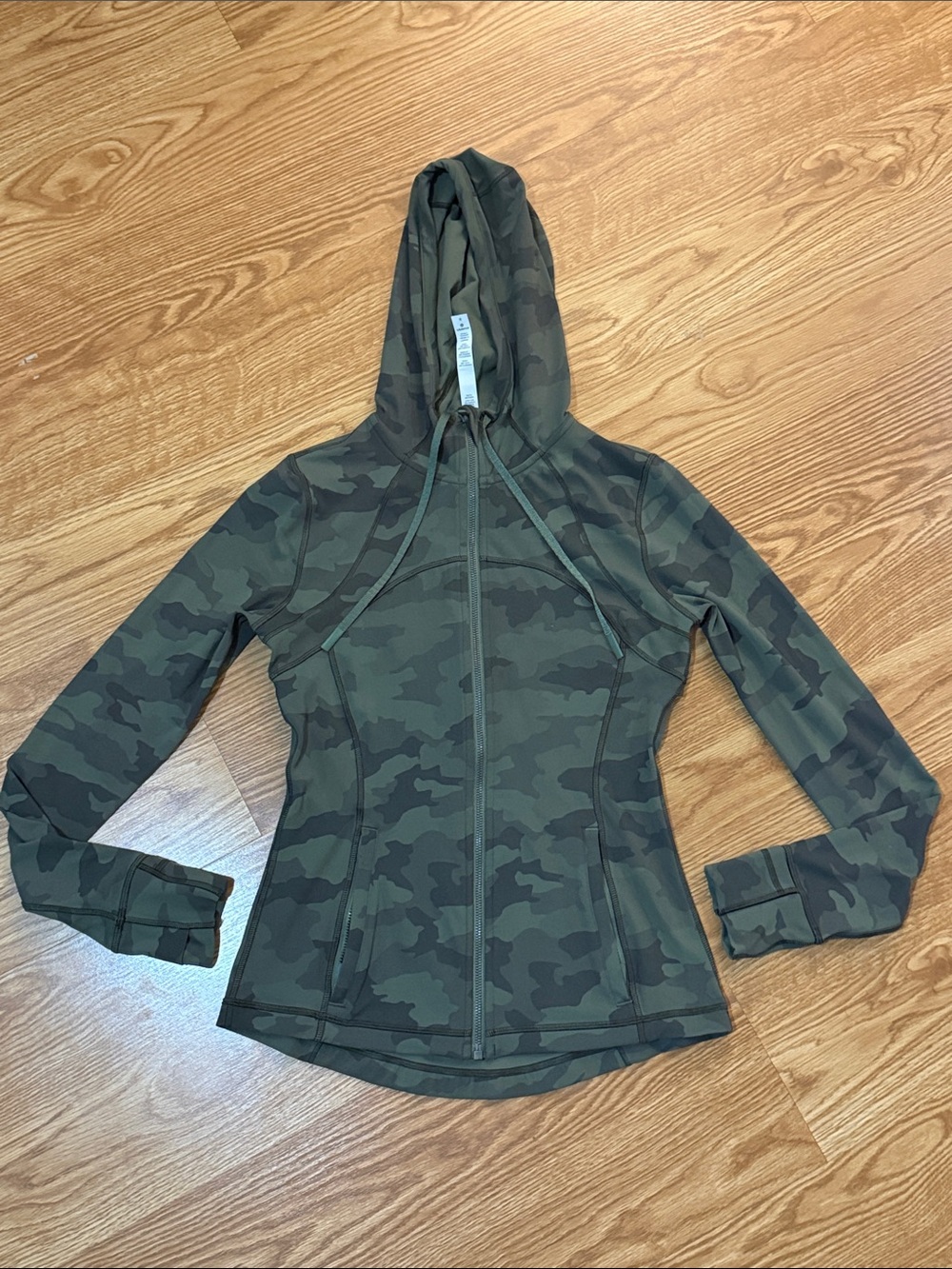 lululemon athletica Define Olive Camo Hooded Zip Jacket